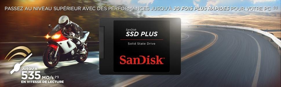 Disque SSD SanDisk PLUS 240 Go à 30€35