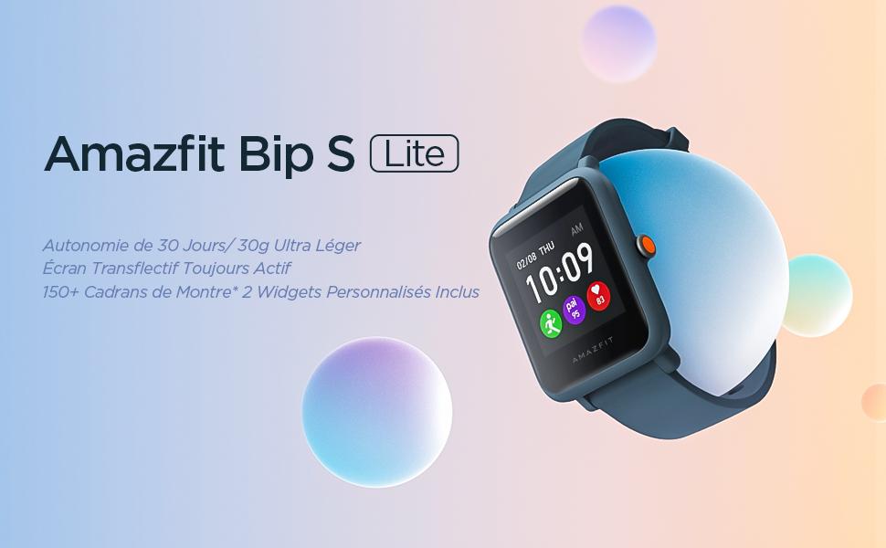 Smartwatch Amazfit Bip S Lite écran 1.28", Autonomie 30 Jours à 29€92 @ Amazon